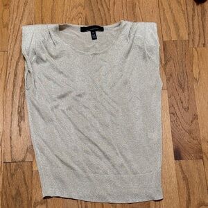 WHBM Shimmery Gold Top